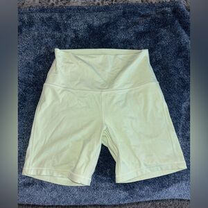 Lululemon Athletica Light Green Bike Shorts